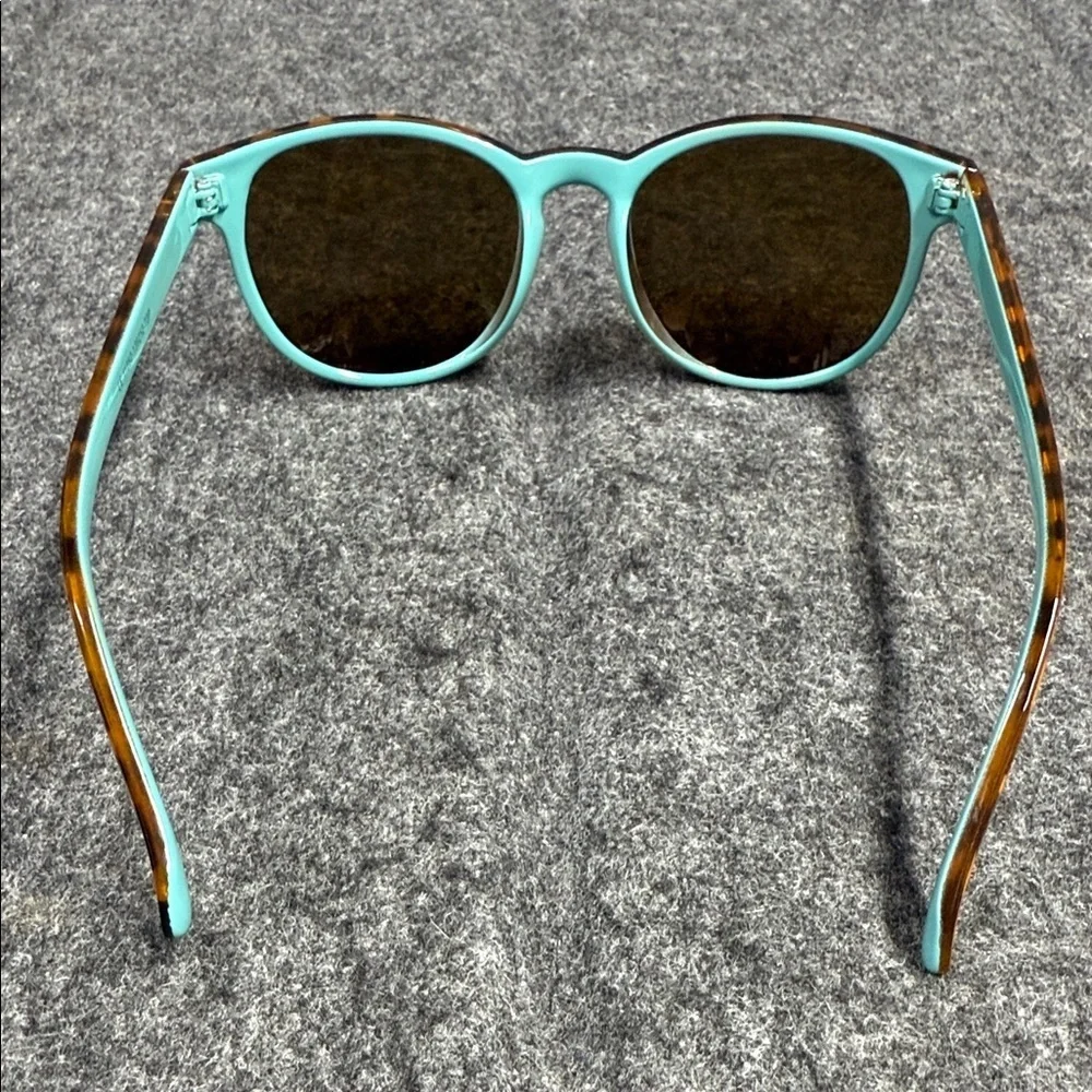 Source Unknown Tortoise Shell Sunglasses with Teal Arms